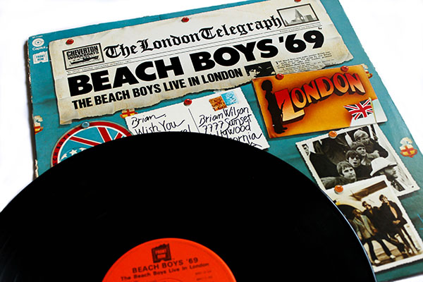 Albumcover der Beach Boys 1969 von "Live in London".